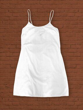 Laundry by Design Spaghetti Straps White Slip-Inspired Mini Dress Size 10